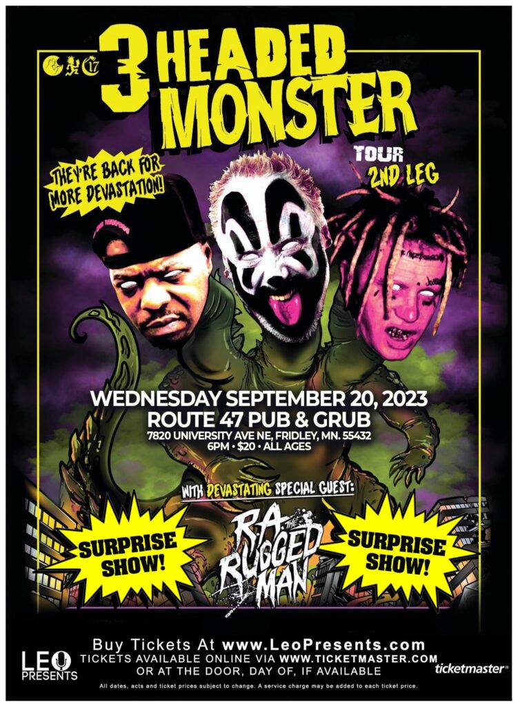 3-Headed Monster at Route 47 Pub n Grub Fridley MN