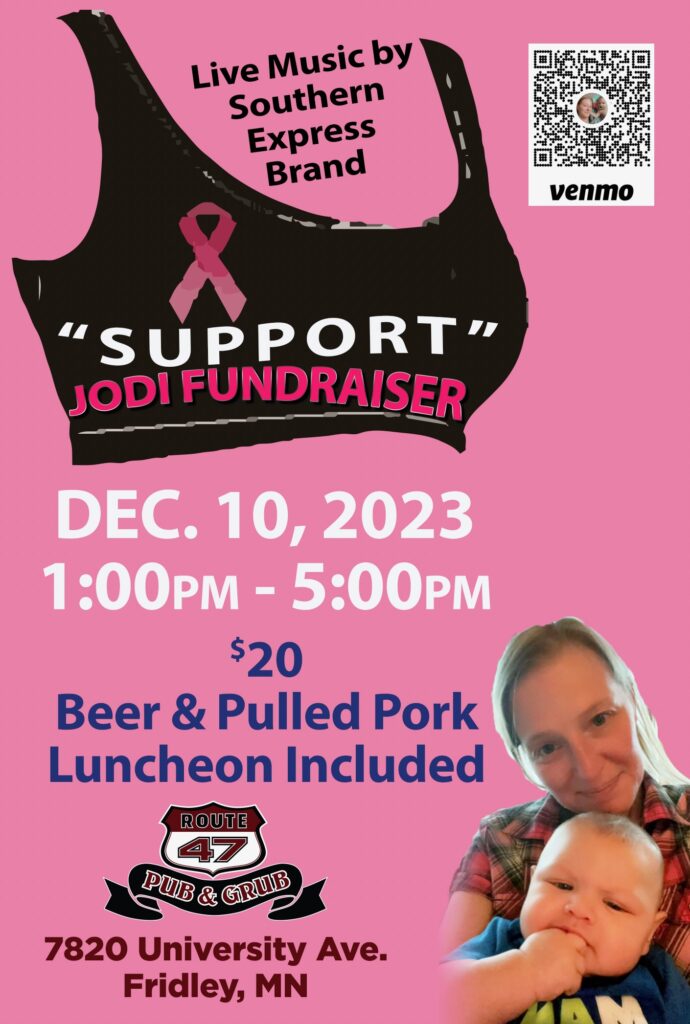 Support Jodi Fundraiser at Route 47 Pub in Fridley