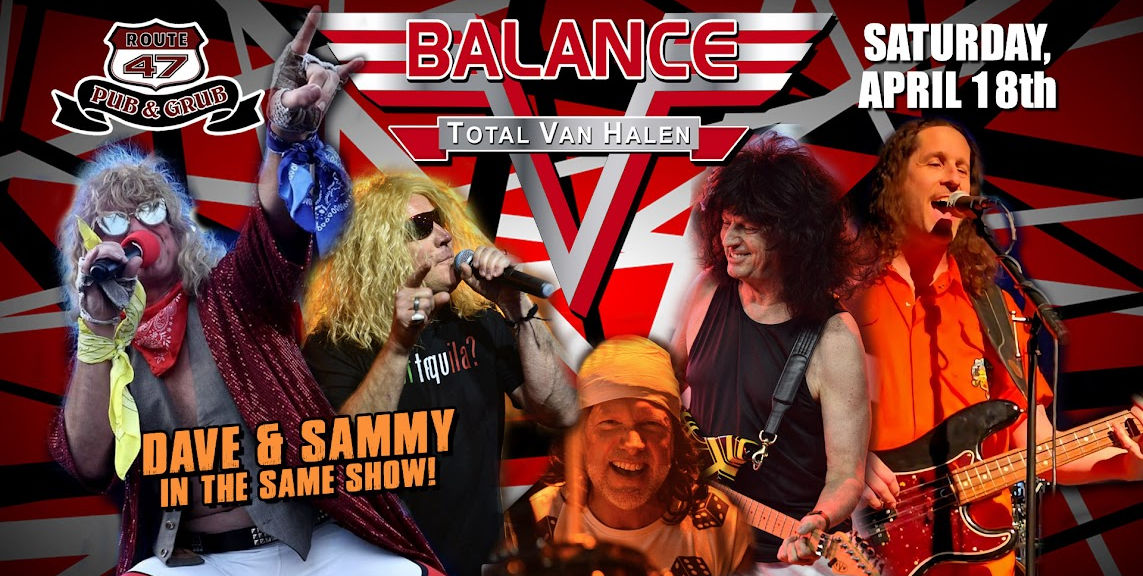 Balance Total Van Halen Experience at Route 47 Pub Fridley