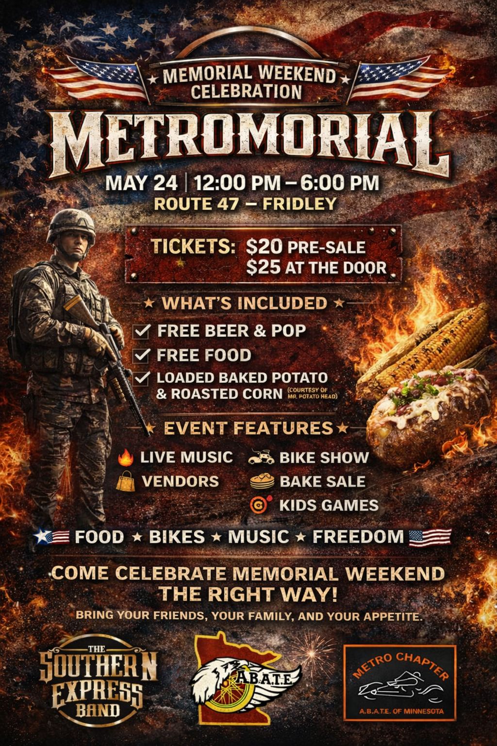 Metromorial - ABATE Fundraiser Route 47 P:ub Fridley 