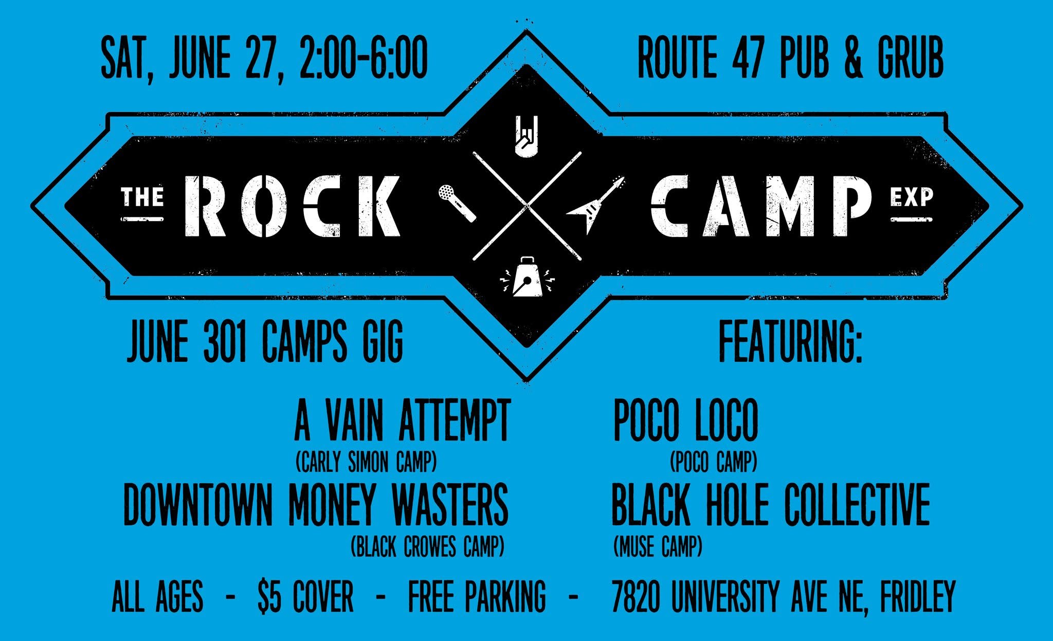 Rock Camp Experience Route 47 Pub Fridley MN